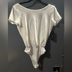 Lulus white short sleeve body suit womens